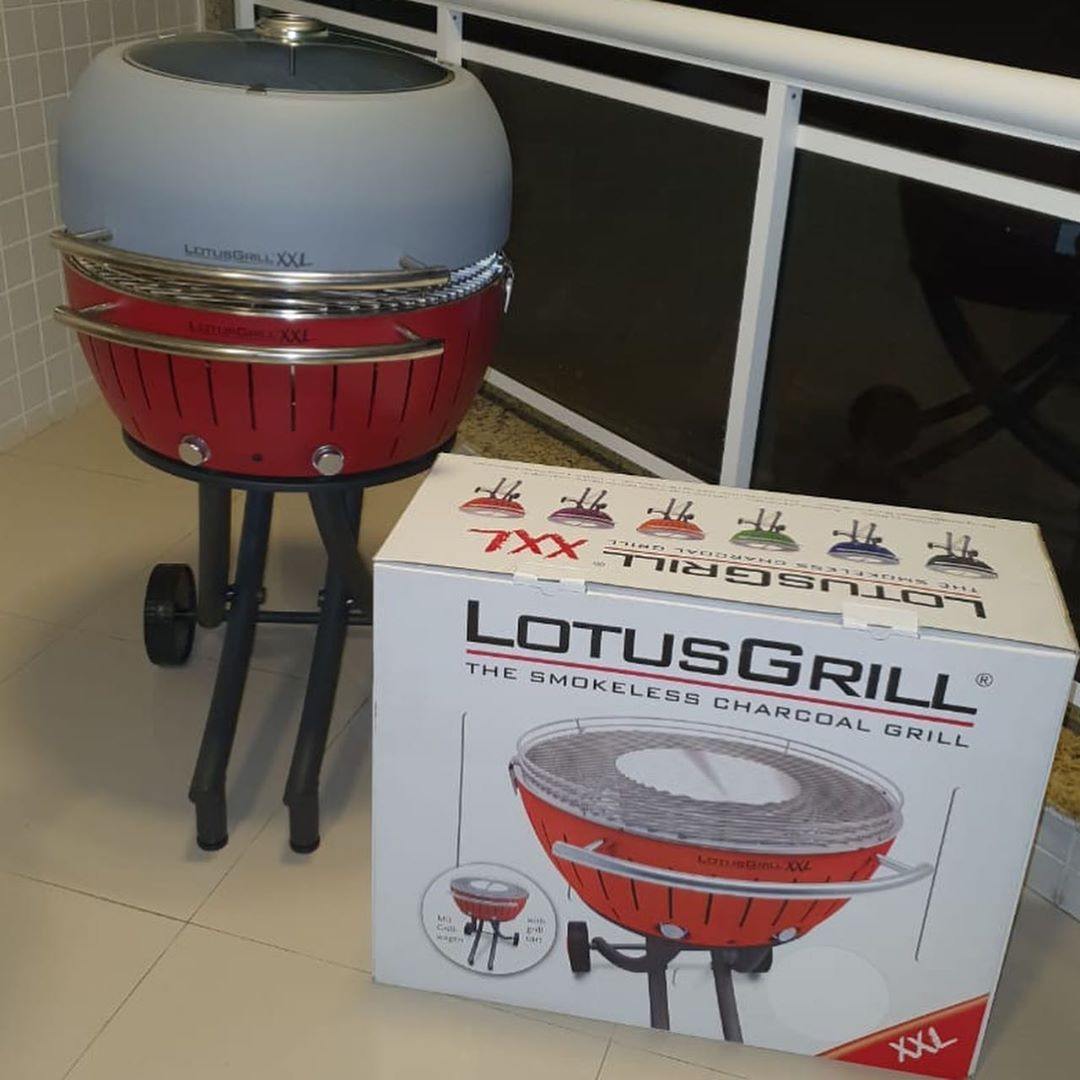 Lotus Grill, Lotus Grill, Regular Size, Includes Trial Charcoal, White –  Goods Of Japan